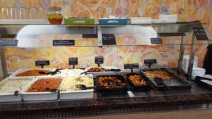 Hot Buffet, almost all choices are vegan at Kring - Center in Sofia