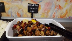 Tofu brochette at Kring - Center in Sofia