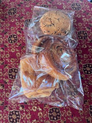 Packaged to-go pastries & cookie (self serve) at Da's Home Bakery in Chiang Mai