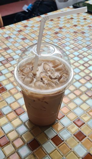 Thai tea with soy milk at Da's Home Bakery in Chiang Mai