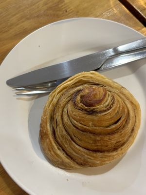 Vegan cinnamon roll  at Da's Home Bakery in Chiang Mai