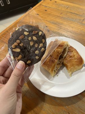 Double chocolate cookie and apple turnover  at Da's Home Bakery in Chiang Mai
