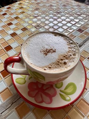 Coconut cappuccino   at Da's Home Bakery in Chiang Mai