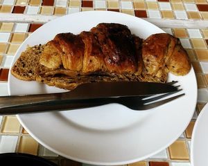 Vegan whole grain croissant at Da's Home Bakery in Chiang Mai