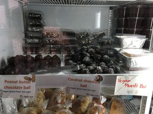 A bunch of vegan goodies at Da's Home Bakery in Chiang Mai
