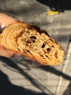 Honestly I found this quite stale, bland, and boring...UNTIL I took it home and nuked it in the microwave - if you have an oven, pls give it a shot. at Da's Home Bakery in Chiang Mai