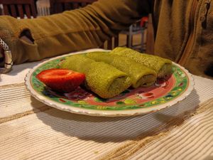 Dadar gulung at Eco Cafe 2 in Banjar