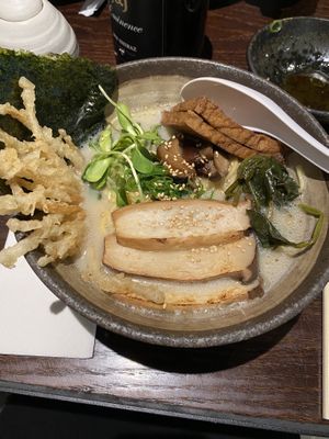    Vegan Ramen with mushrooms and tofu  at Kinoko in Byron Bay