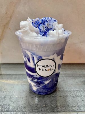 Blue Cloud Drink
Vegan protein shake  at Healing 4 The Soul in Hasbrouck Heights