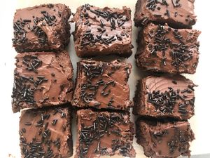 Chocolate Frosted Brownies
{Gluten & Dairy Free} at Healing 4 The Soul in Hasbrouck Heights