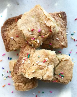 Birthday Cake Blondies
{Gluten & Dairy Free} at Healing 4 The Soul in Hasbrouck Heights