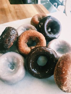 Cinnamon Sugar, Vanilla Frosted, & Chocolate Donuts
{Gluten & Dairy Free} at Healing 4 The Soul in Hasbrouck Heights