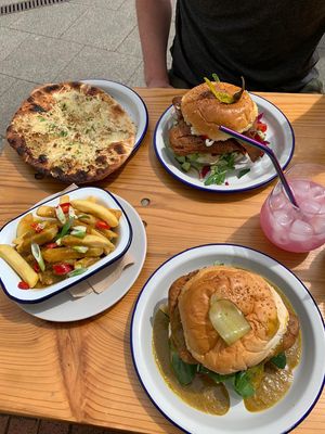 Been here twice now and the food is always amazing. Chatting to a lady next to us who wasn’t vegan who commented how tasty her tofu bacon was. Can’t wait to be back!  at Green Olive in Menai Bridge