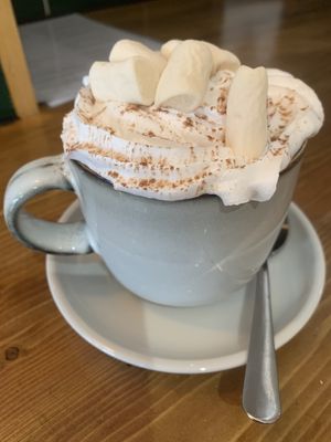 Luxury hot chocolate 🥰 at Green Olive in Menai Bridge