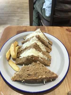 Cheese sandwiches   at Green Olive in Menai Bridge