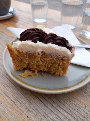 Polenta cake at Green Olive in Menai Bridge