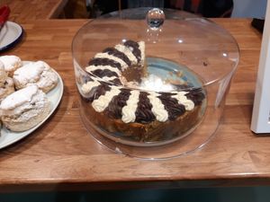 Cake at Green Olive in Menai Bridge