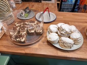 Scones&cake at Green Olive in Menai Bridge