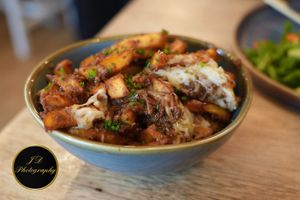 Bacon jam fries at Green Olive in Menai Bridge