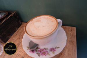 Chai latte at Green Olive in Menai Bridge