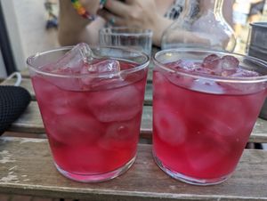 Iced tea at Green Olive in Menai Bridge