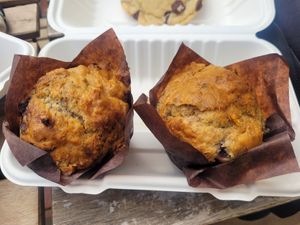 Blueberry Banana Muffins at Green Olive in Menai Bridge