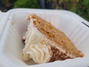 Lemon, Pistachio & Polenta Cake at Green Olive in Menai Bridge