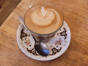 Flat White #Veganuary at Green Olive in Menai Bridge