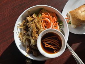 Mock Duck Noodle Salad  at Pho Pasteur in St Paul