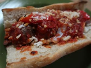 Vegan Meatball

Vegan Meatballs, Red Sauce, Roasted Peppers, Onion, Vegan Cheese at Gianni's Pizza in Oceanside