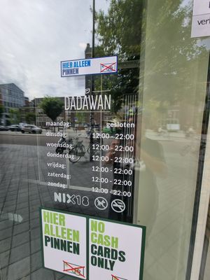 Opening hours at Dadawan in Maastricht