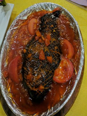 One of the many 'fish' options  at Fo You Yuan Vegetarian 佛有缘素食馆 in Guangzhou