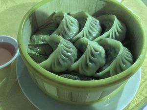 Steamed dumplings, ¥20 at Fo You Yuan Vegetarian 佛有缘素食馆 in Guangzhou