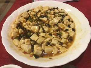 Mapo tofu at Fo You Yuan Vegetarian 佛有缘素食馆 in Guangzhou