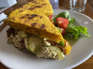 Tempeh bacon sandwich   at Baliku in Ubud