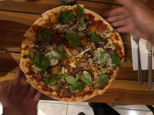 Veggie pizza  at Baliku in Ubud