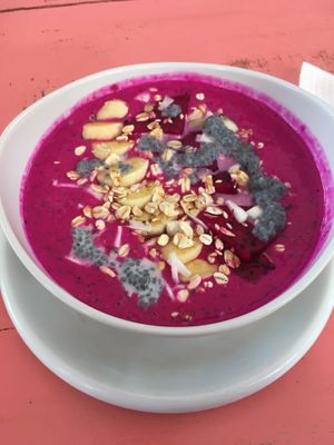 Dragonfruit Smoothie (can be made vegan) at Baliku in Ubud