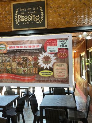 All you can eat for a very cheap price! at Veggie House in Puerto Princesa