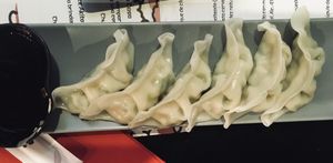 Vegan gyozas  at Livin' Japan in Madrid