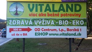 Outside by the road at Vitaland - Borska in Bratislava