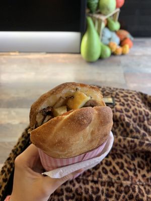 First vegan option with mushrooms at Tiramisu in Maastricht