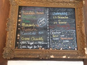 Menu at Gelateria Arte Bio in Muenster