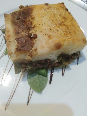 7 veggies Sheppard pie at Bliss. in Hurghada