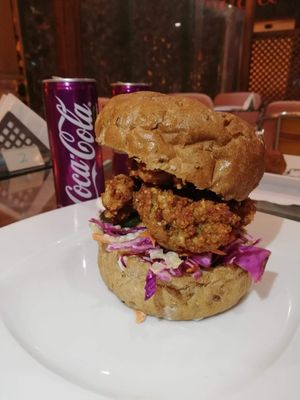 Vegan fried chicken at Bliss. in Hurghada