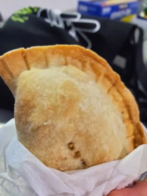 Broccoli,  cheddar, & quinoa empanada at NomBucket in West Palm Beach