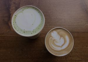 Matcha Latte and Mocha  at Captain + Stoker in Monterey