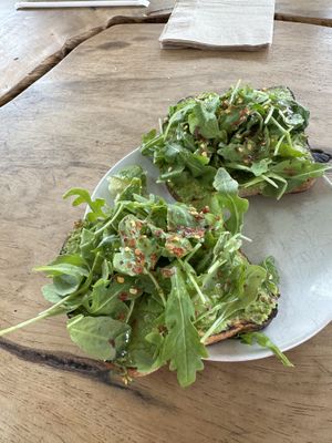Avocado toast  at Captain + Stoker in Monterey