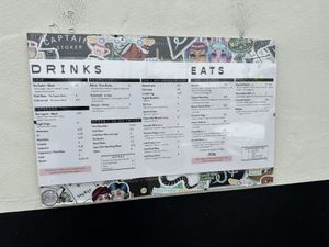 Menu - several vegan possibilities, prepare to wait in line though! Especially if it is a weekend!   at Captain + Stoker in Monterey