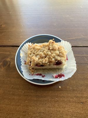 Raspberry square - yum!  at Captain + Stoker in Monterey