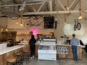 Bike themed and great music  at Captain + Stoker in Monterey